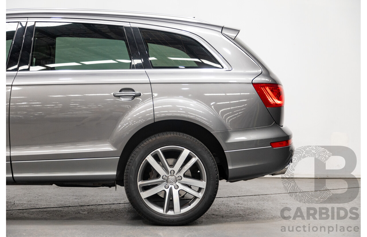 7/2011 Audi Q7 3.0 TDI Quattro (AWD) S-Line Package MY11 4d Wagon Condor Grey Metallic Turbo Diesel V6 3.0L - 7 Seater