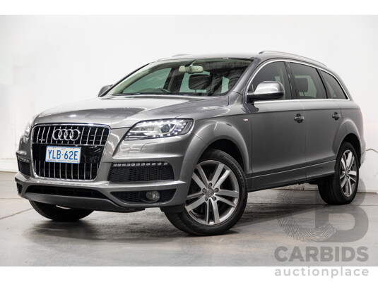 7/2011 Audi Q7 3.0 TDI Quattro (AWD) S-Line Package MY11 4d Wagon Condor Grey Metallic Turbo Diesel V6 3.0L - 7 Seater