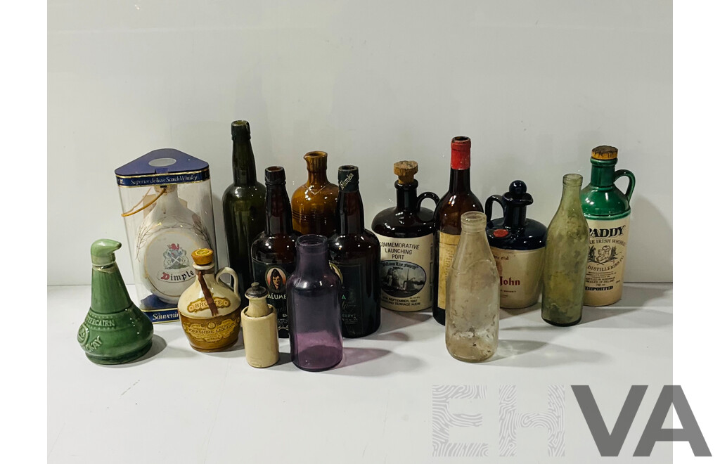 Collection Vintage and Other Bottles