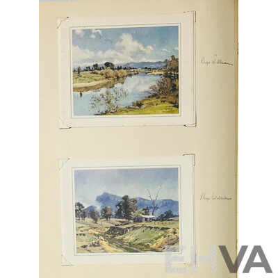 Milton Kent, (Australian Photographer, 1888-1965), Sydney Harbour & Surrounds, Vintage Photographs of Painted Images, Alongside Four Vintage Sketchbooks of Australian Artists (4)