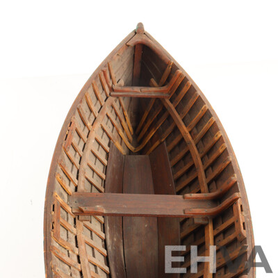 Vintage Bespoke Timber Pond Yacht Hull
