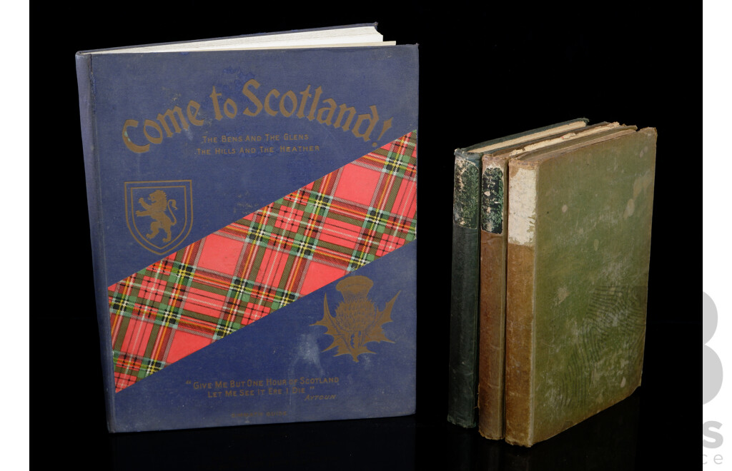 Rare Three Volume History of the Highlands and of the Highland Clans, James Brown Esq, Glasgow, 1839, Along with Come to Scotland, Simmath Guide