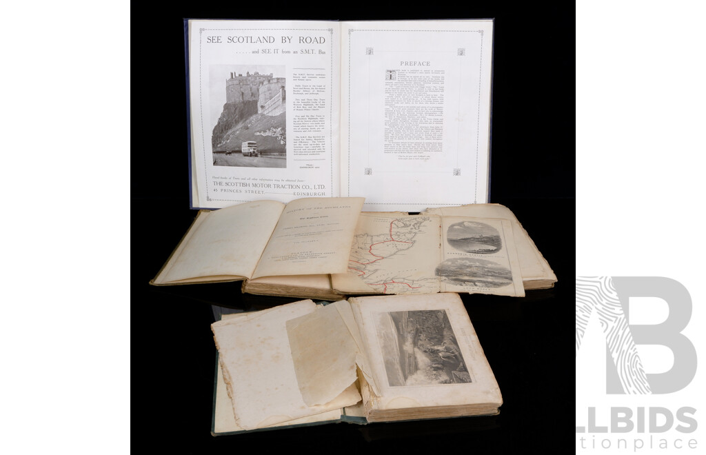 Rare Three Volume History of the Highlands and of the Highland Clans, James Brown Esq, Glasgow, 1839, Along with Come to Scotland, Simmath Guide