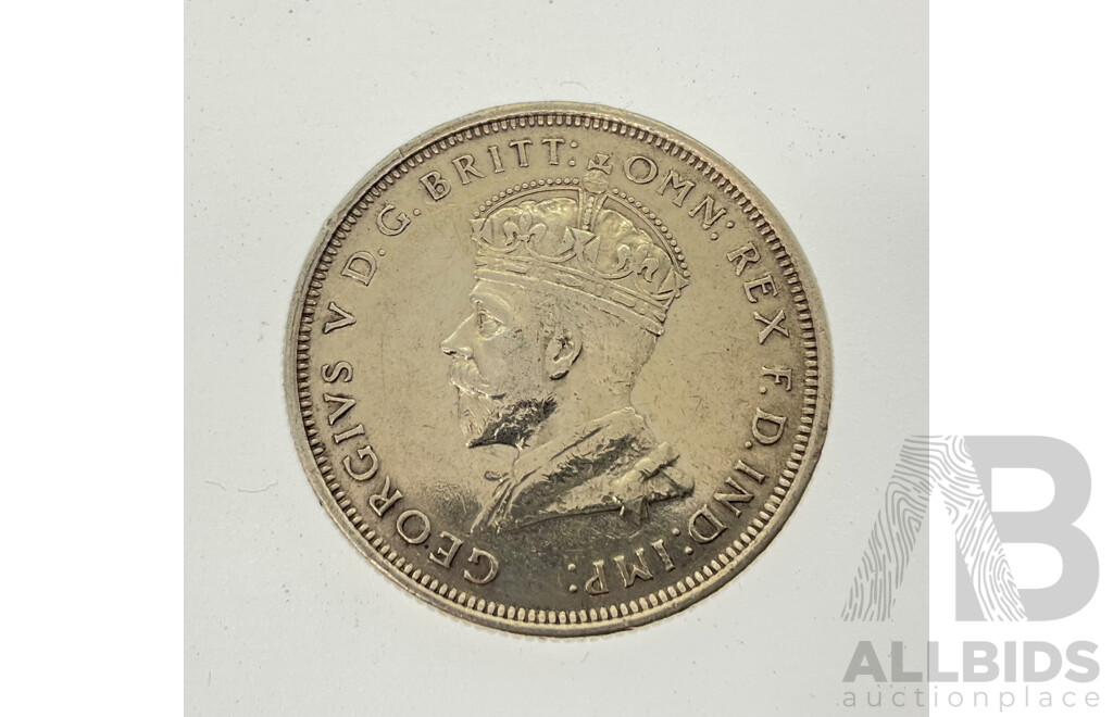 Australian 1927 Silver Florin, Commemorative Parliament House .925