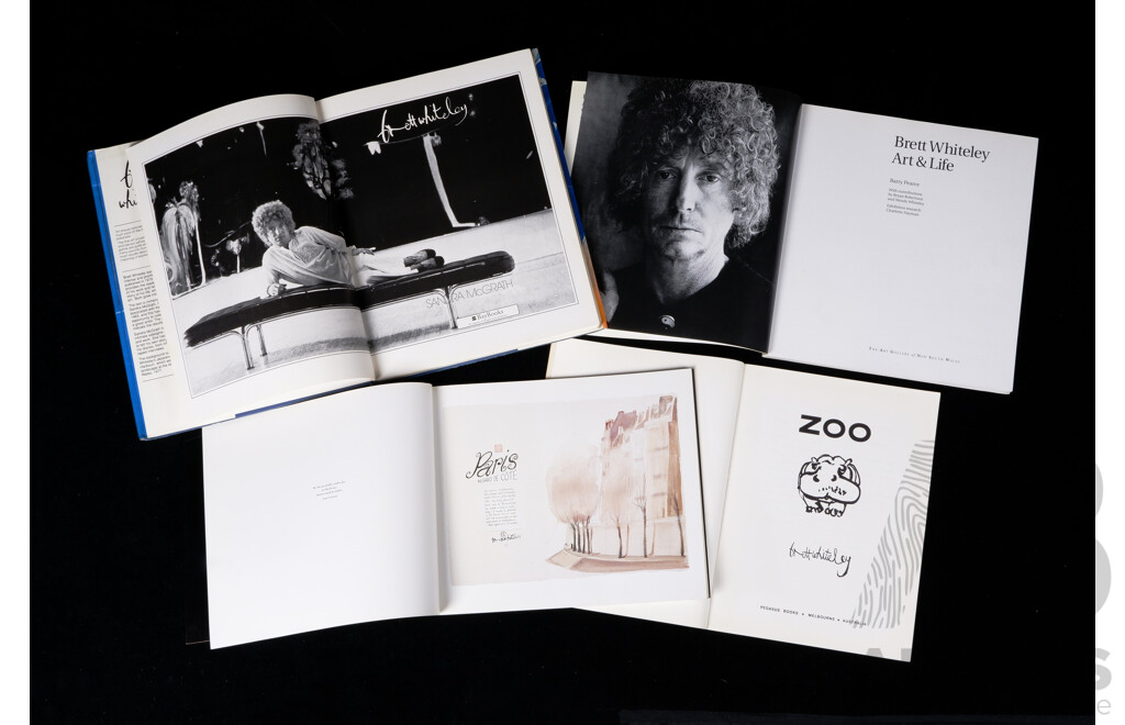 Collection Four Books Relating to Brett Whiteley Including Sandra McGraths Brett Whiteley and More