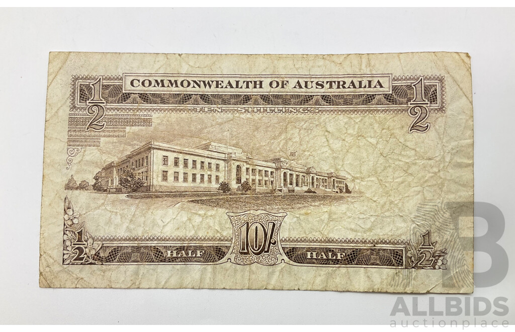 Australian Ten Shilling Note, Coombs/Wilson AG 29924