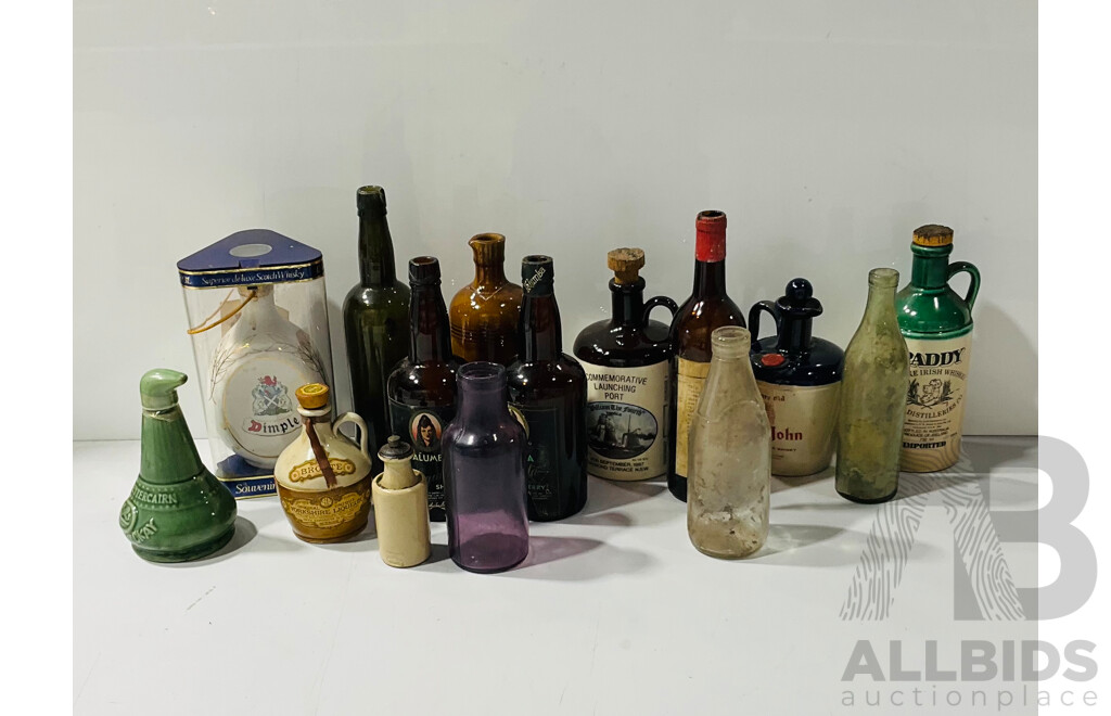 Collection Vintage and Other Bottles