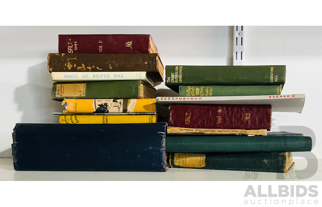 Collection Books Relating to Australain History Including Australian Men of Mark Volume II, First Edition the Timeless Land by Elenor Dark