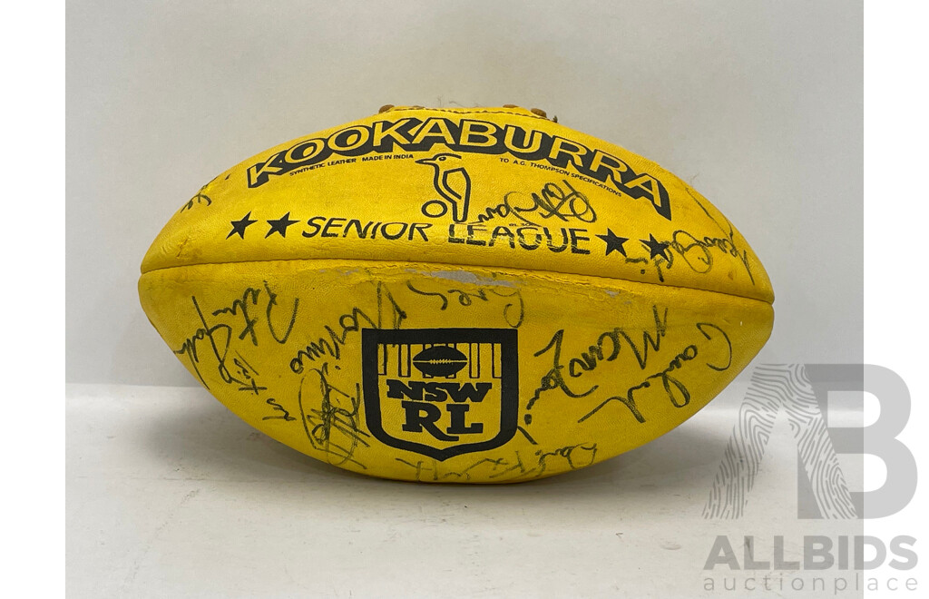 Kookaburra North Sydney Bears Signed Football