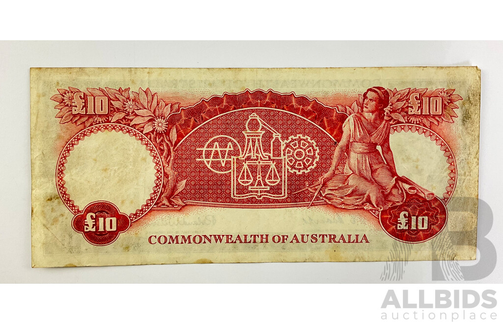 Australian Ten Pound Note, Coombs/Wilson WA 07