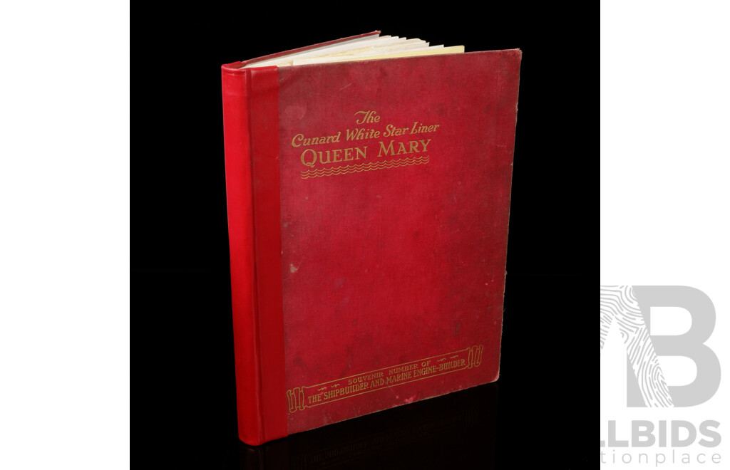 The Cunard White Star Liner Queen Mary, 1936, Including Two Fold Out Ships Plans, Hardcover