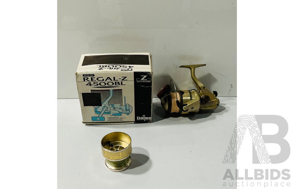 Vintage Daiwa Regal-Z 4500BL Fishing Reel with Original Packaging