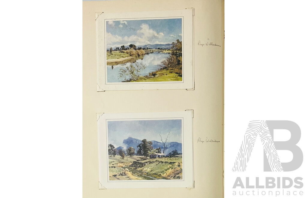 Milton Kent, (Australian Photographer, 1888-1965), Sydney Harbour & Surrounds, Vintage Photographs of Painted Images, Alongside Four Vintage Sketchbooks of Australian Artists (4)