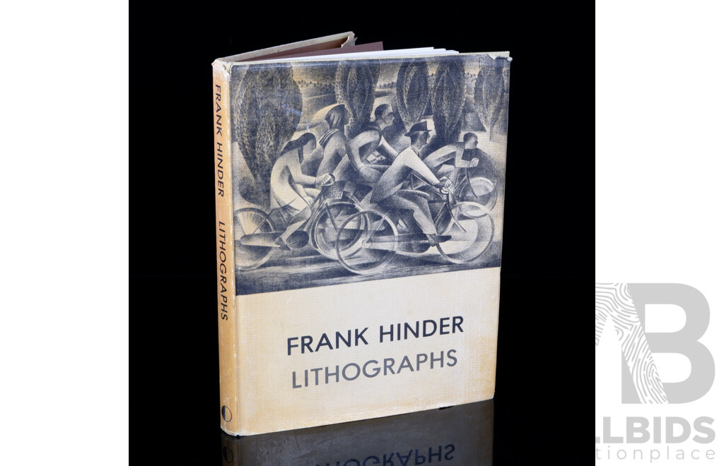 First Edition Frank Hinder Lithographs, Signed by Frank Hinder, Odana Editions, 1978, Hardcover with Dust Jacket