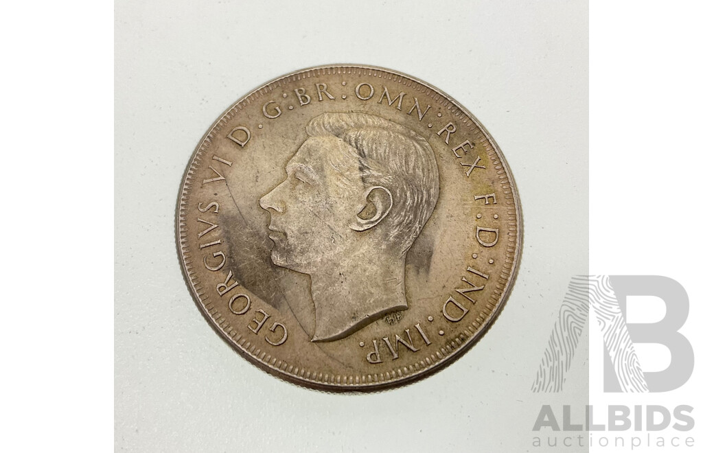 Australian 1937 KGVI Silver Florin .925