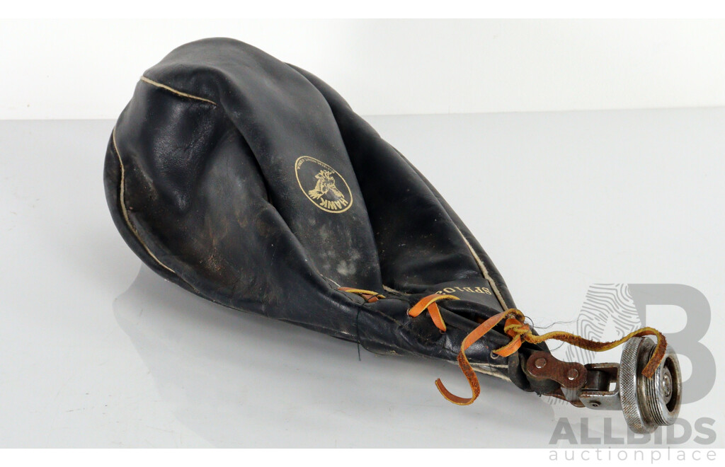 Pair of Vintage Redstone Rollerskates and Leather Speed Ball