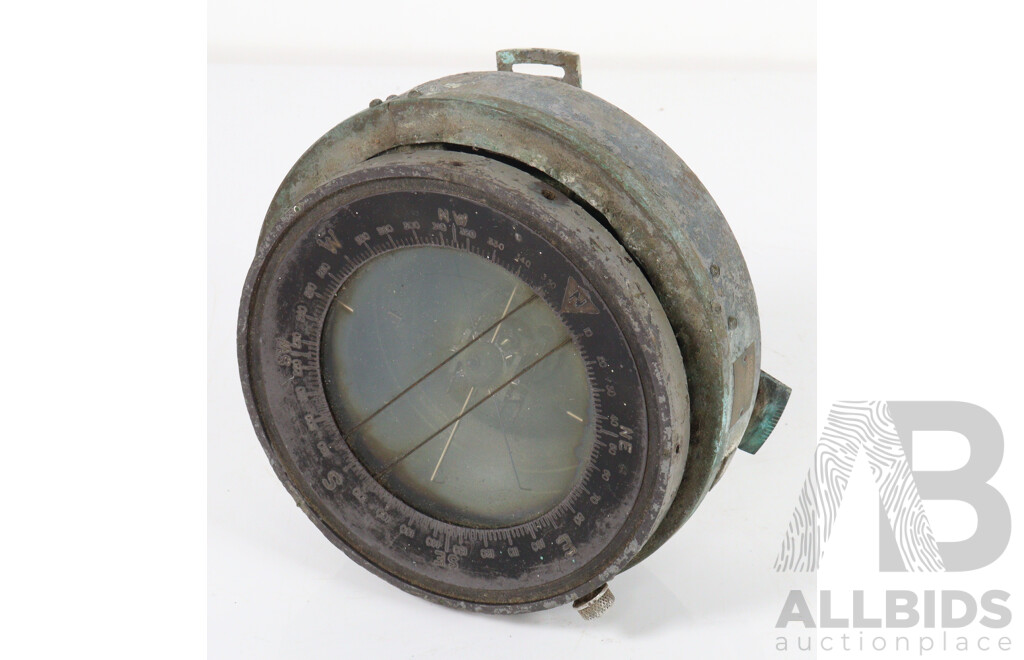Vintage Military Binnacle and Barometer