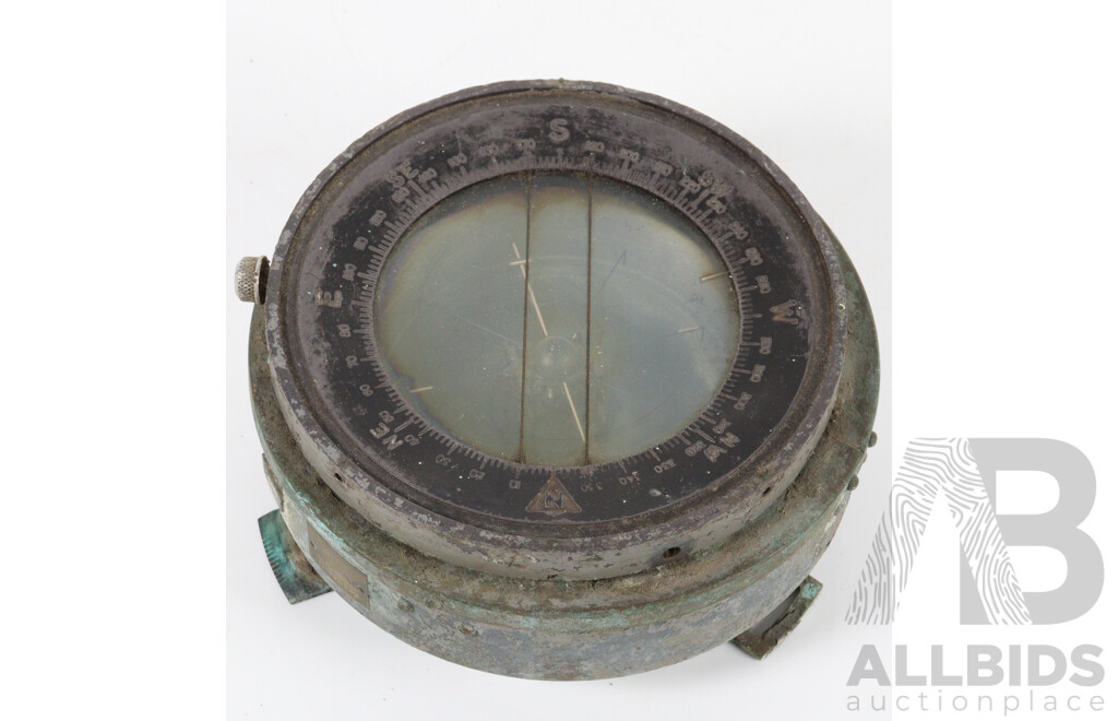 Vintage Military Binnacle and Barometer