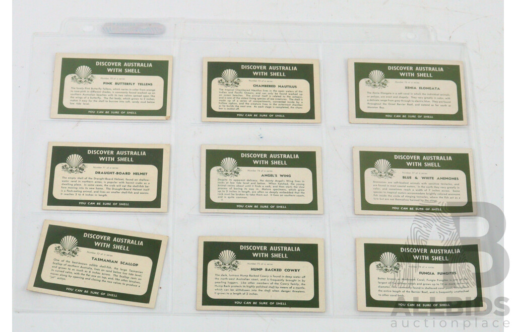 Large Collection of Vintage Trading Cards by Shell Featuring Flora and Auna