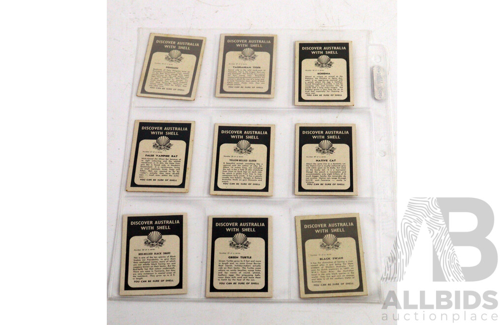 Large Collection of Vintage Trading Cards by Shell Featuring Flora and Auna