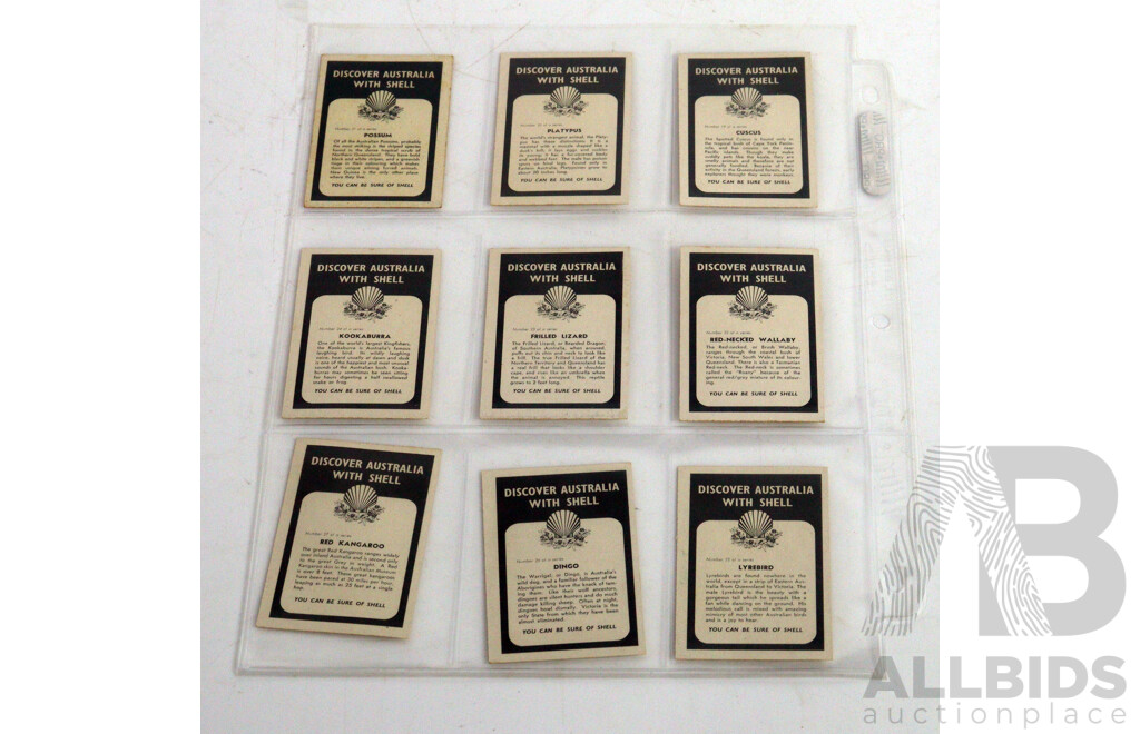 Large Collection of Vintage Trading Cards by Shell Featuring Flora and Auna
