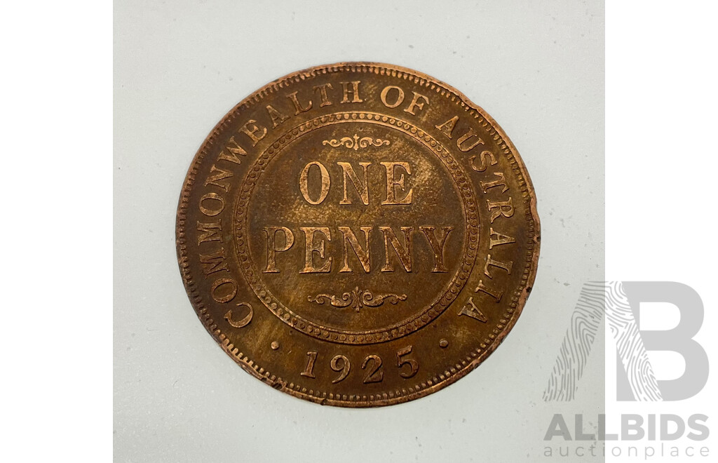 Australian 1925 KGV Penny