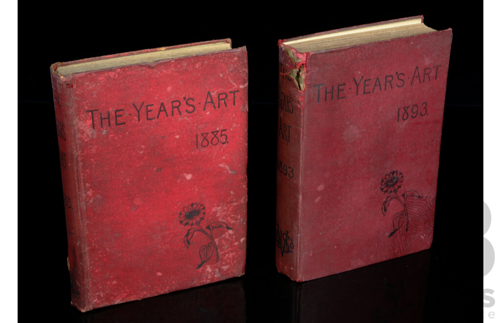 The Years Art 1893 & 1895, Compiled by Marcus B Huish, J S Virtue & Co, London, Both Hardcovers