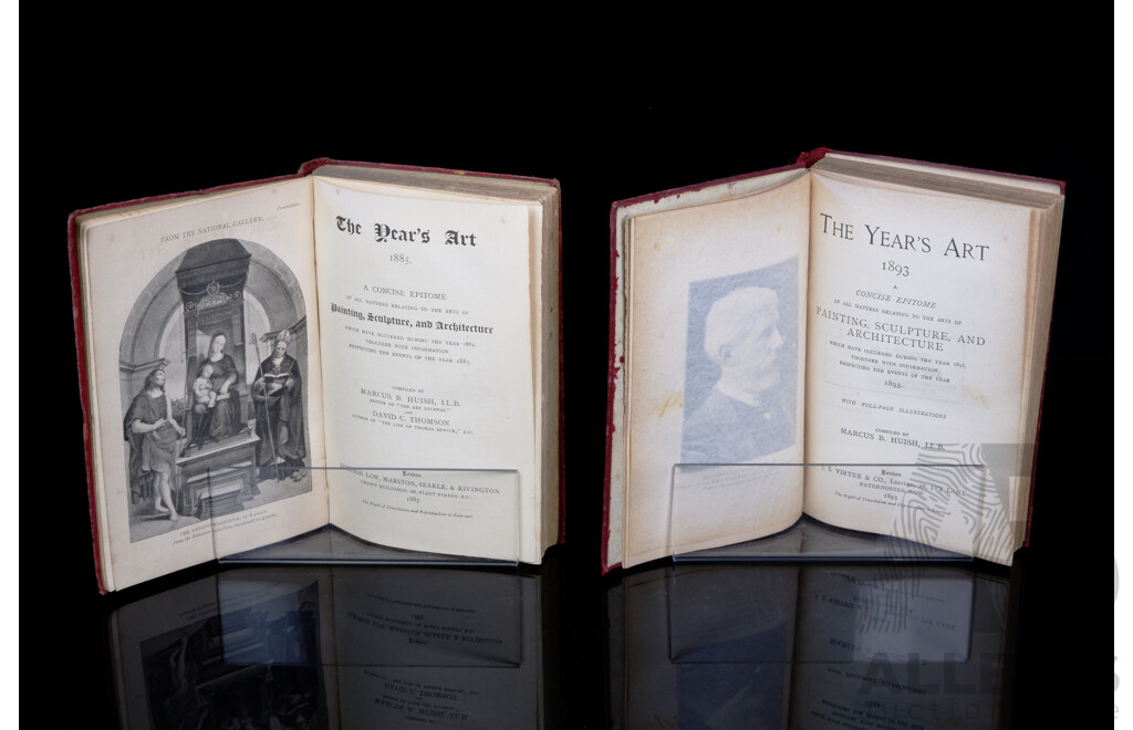 The Years Art 1893 & 1895, Compiled by Marcus B Huish, J S Virtue & Co, London, Both Hardcovers