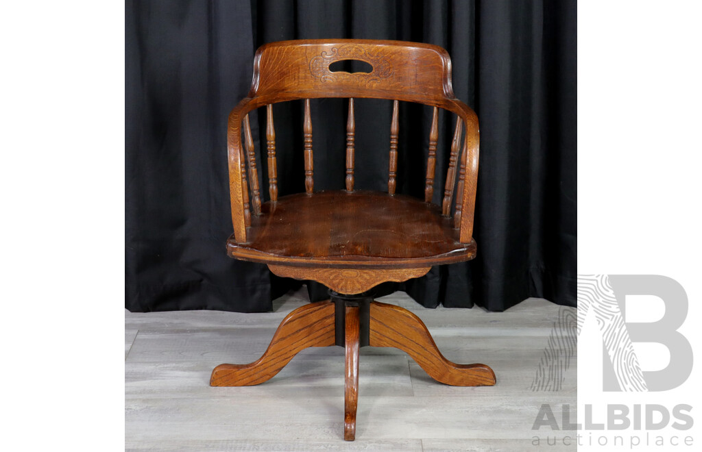 Oak Captains Chair