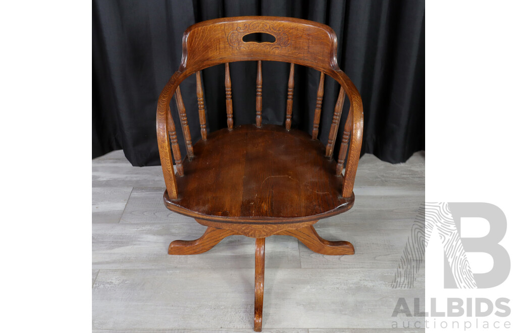 Oak Captains Chair