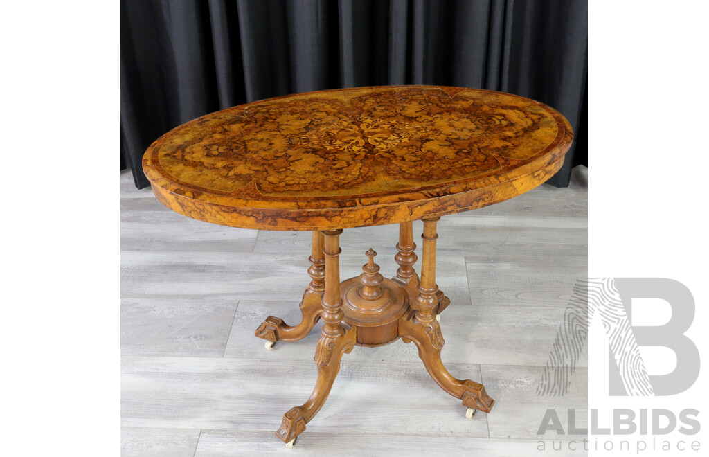 Victorian Flame Mahogany Occasional Table