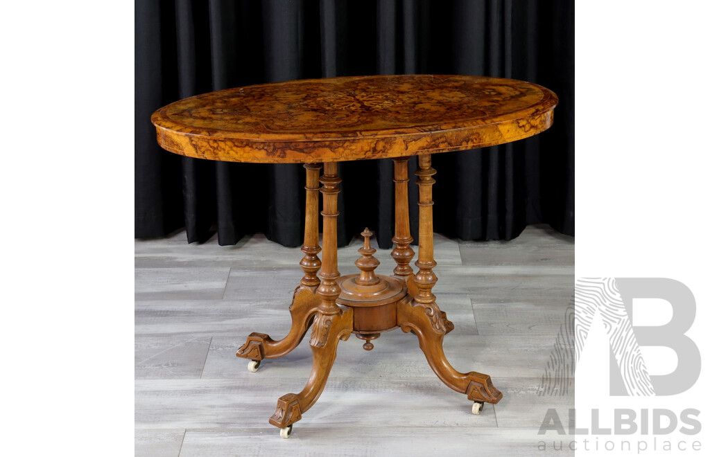 Victorian Flame Mahogany Occasional Table