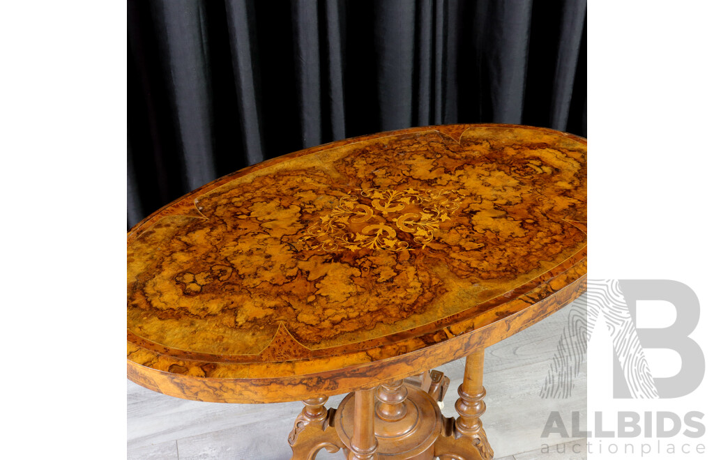 Victorian Flame Mahogany Occasional Table