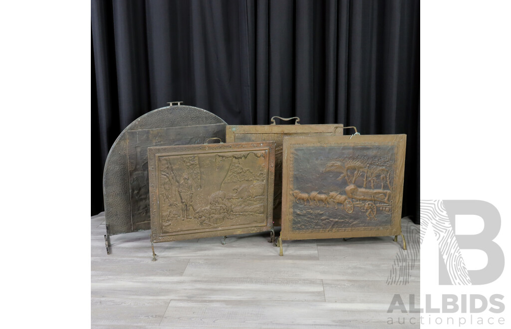 Large Collection of Copper and Tin Spark Screens