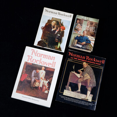 Collection Four Books Relating to Norman Rockwell