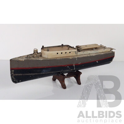 Bespoke Pressed Tim Electric Model Steam Ship
