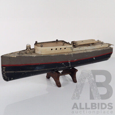 Bespoke Pressed Tim Electric Model Steam Ship