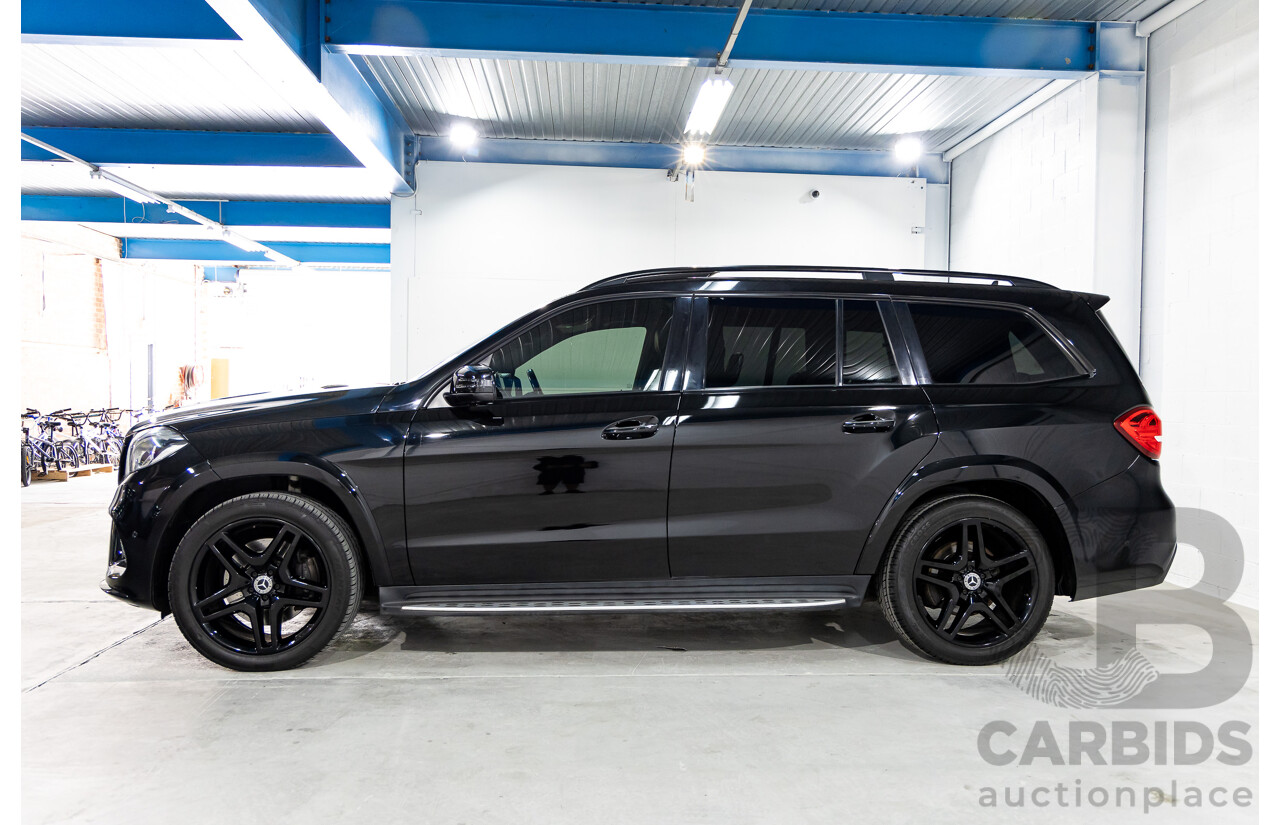 02/2018 Mercedes-Benz GLS350d 4Matic (AWD) X166 MY17 4D Wagon Obsidian Black Metallic Turbo Diesel 3.0L