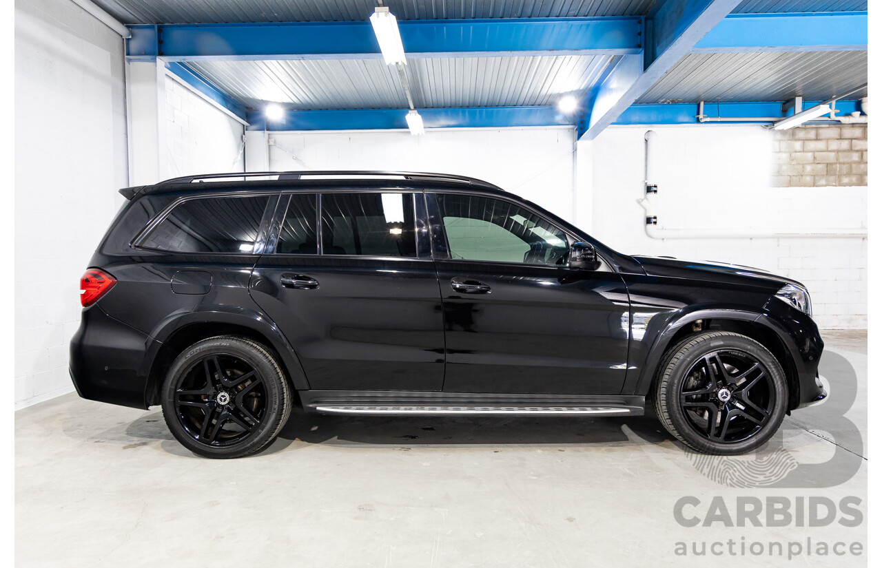 02/2018 Mercedes-Benz GLS350d 4Matic (AWD) X166 MY17 4D Wagon Obsidian Black Metallic Turbo Diesel 3.0L