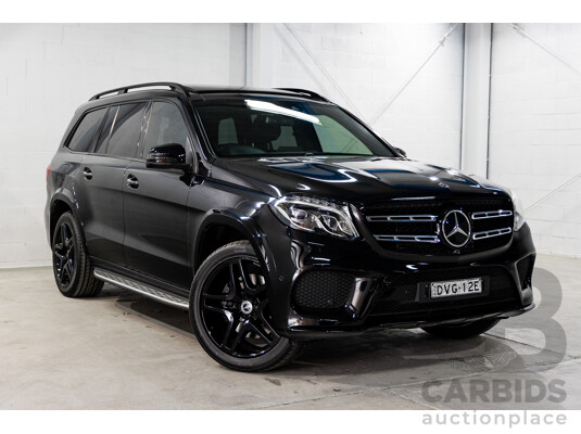 02/2018 Mercedes-Benz GLS350d 4Matic (AWD) X166 MY17 4D Wagon Obsidian Black Metallic Turbo Diesel 3.0L