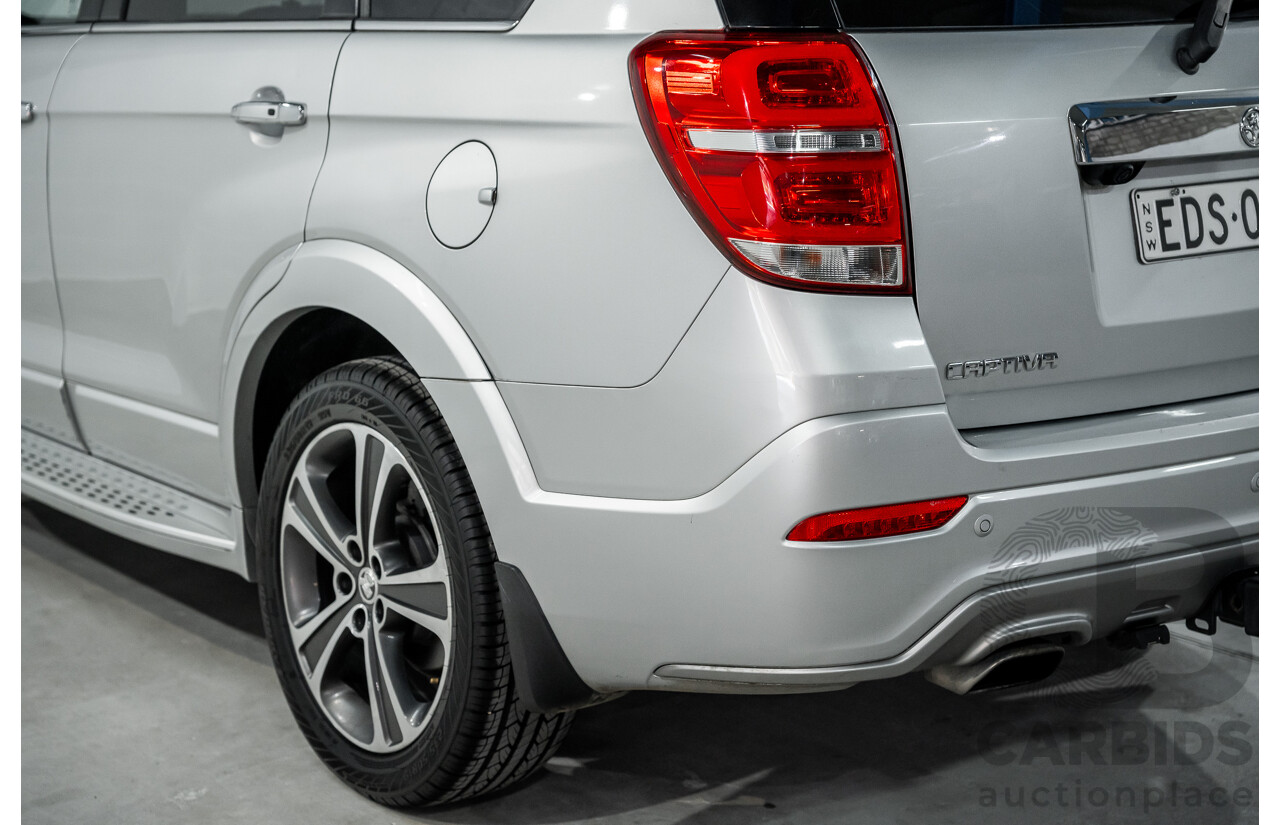 07/2017 Holden Captiva 7 LTZ (AWD) AWD CG MY18 4D Wagon Nitrate Silver Metallic Turbo Diesel 2.2L