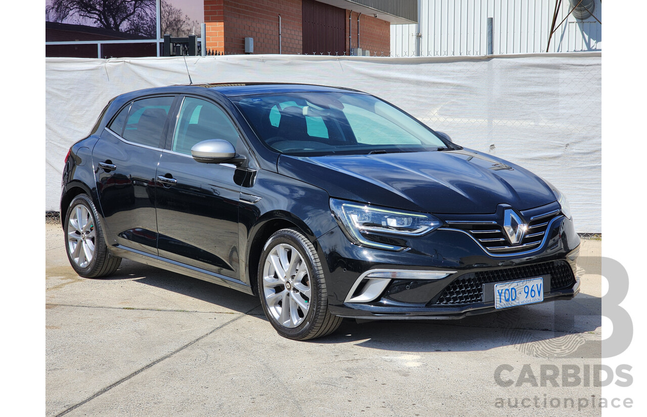 9/2017 Renault Megane GT-Line 5d Hatchback Black 1.2L