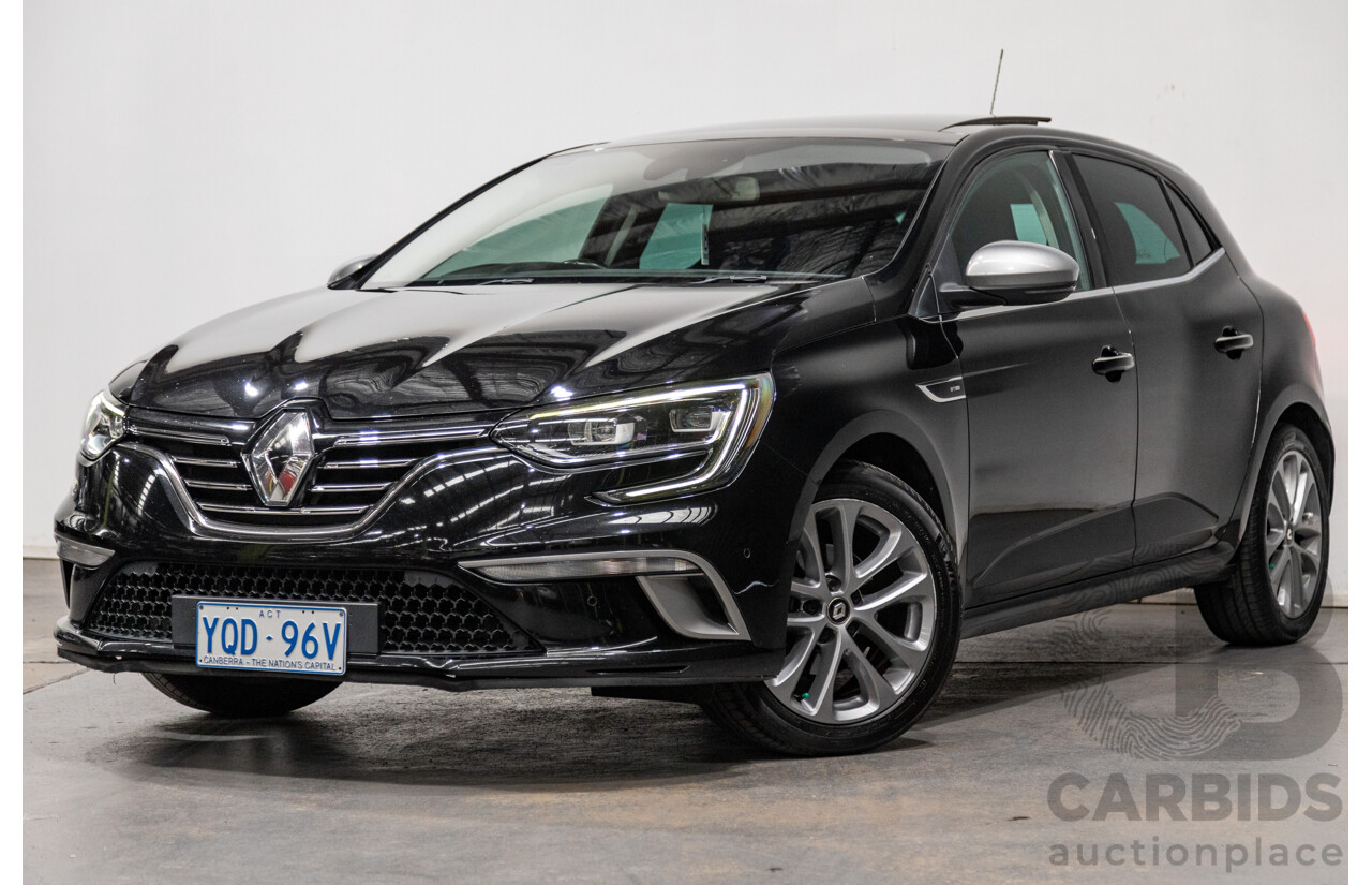 9/2017 Renault Megane GT-Line 5d Hatchback Diamond Black Metallic Turbo 1.2L