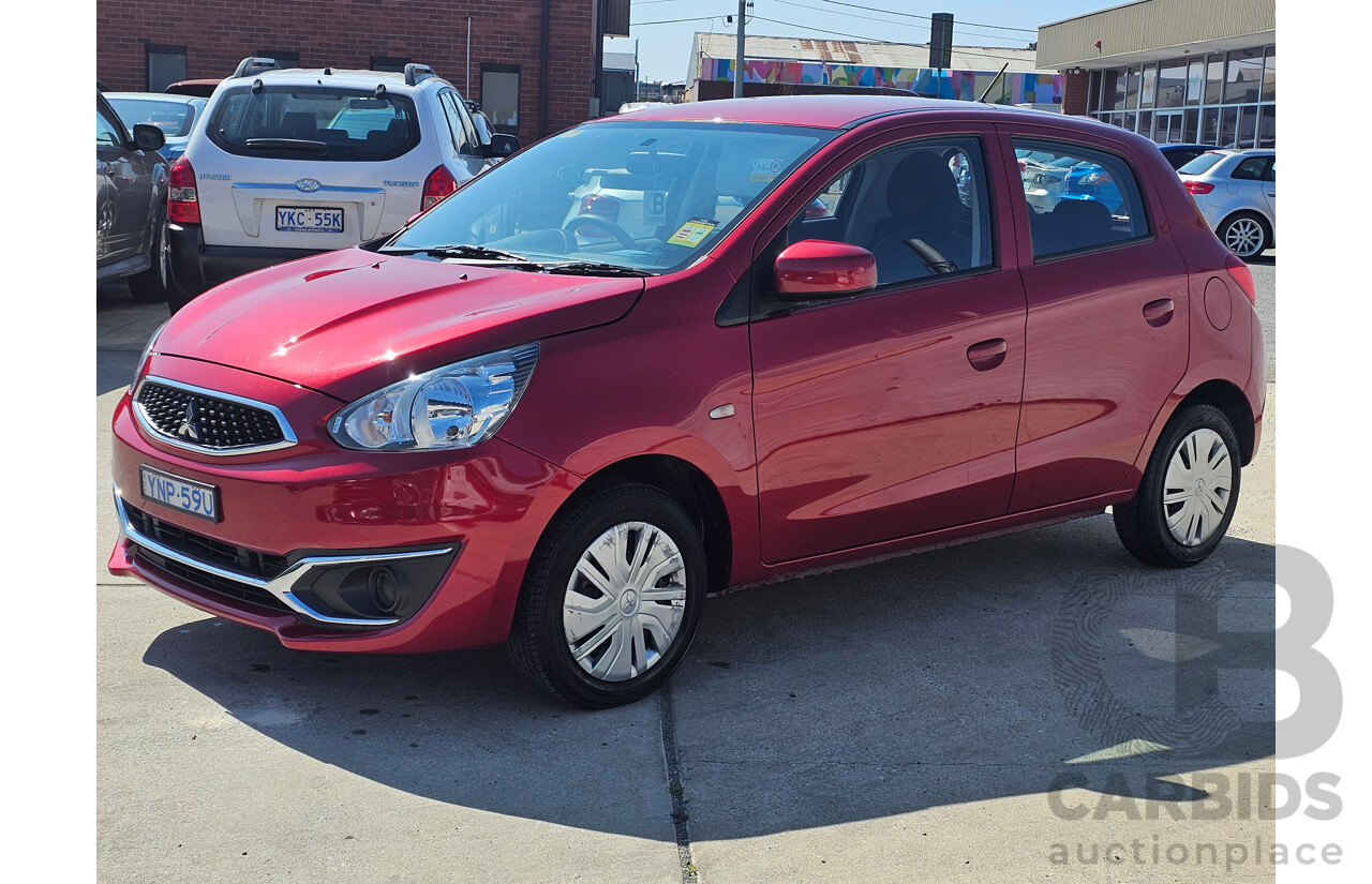 4/2019 Mitsubishi Mirage ES LA MY19 5d Hatchback Red 1.2L