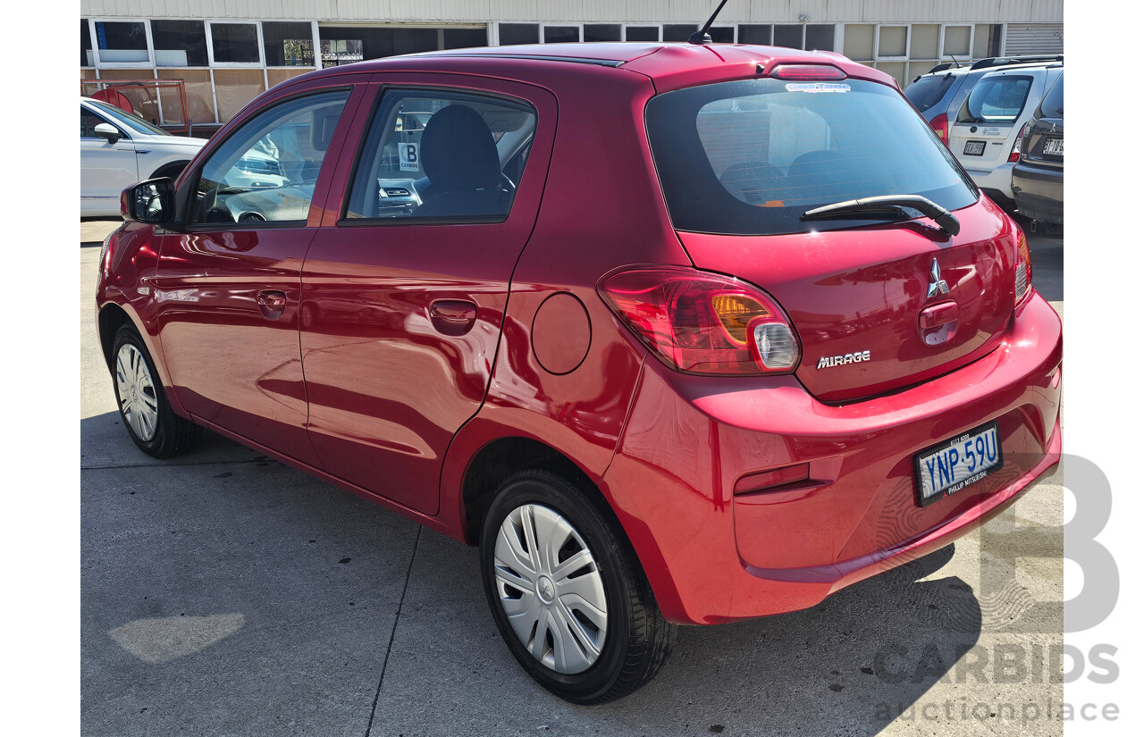 4/2019 Mitsubishi Mirage ES LA MY19 5d Hatchback Red 1.2L