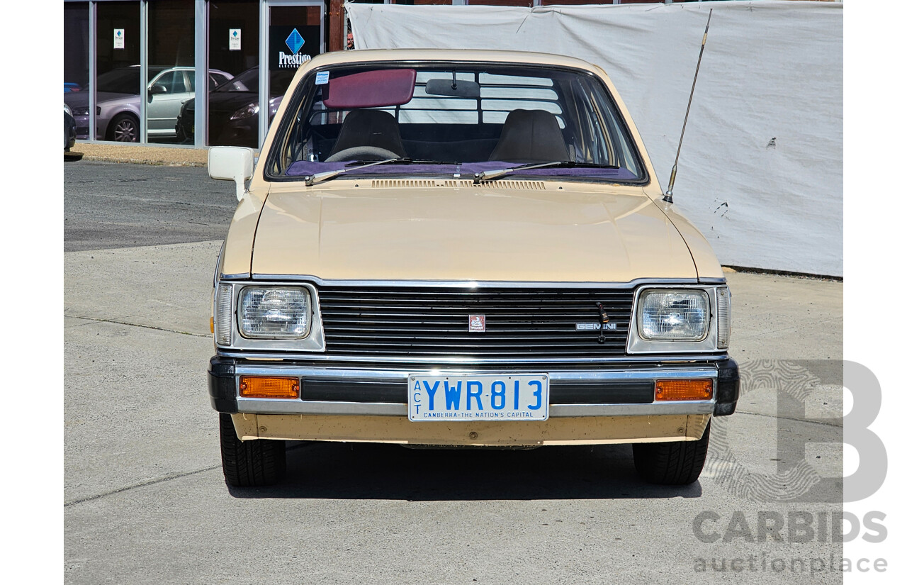 4/1980 Holden Gemini SL TE 4d Sedan Beige 1.6L