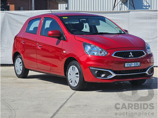 4/2019 Mitsubishi Mirage ES LA MY19 5d Hatchback Red 1.2L