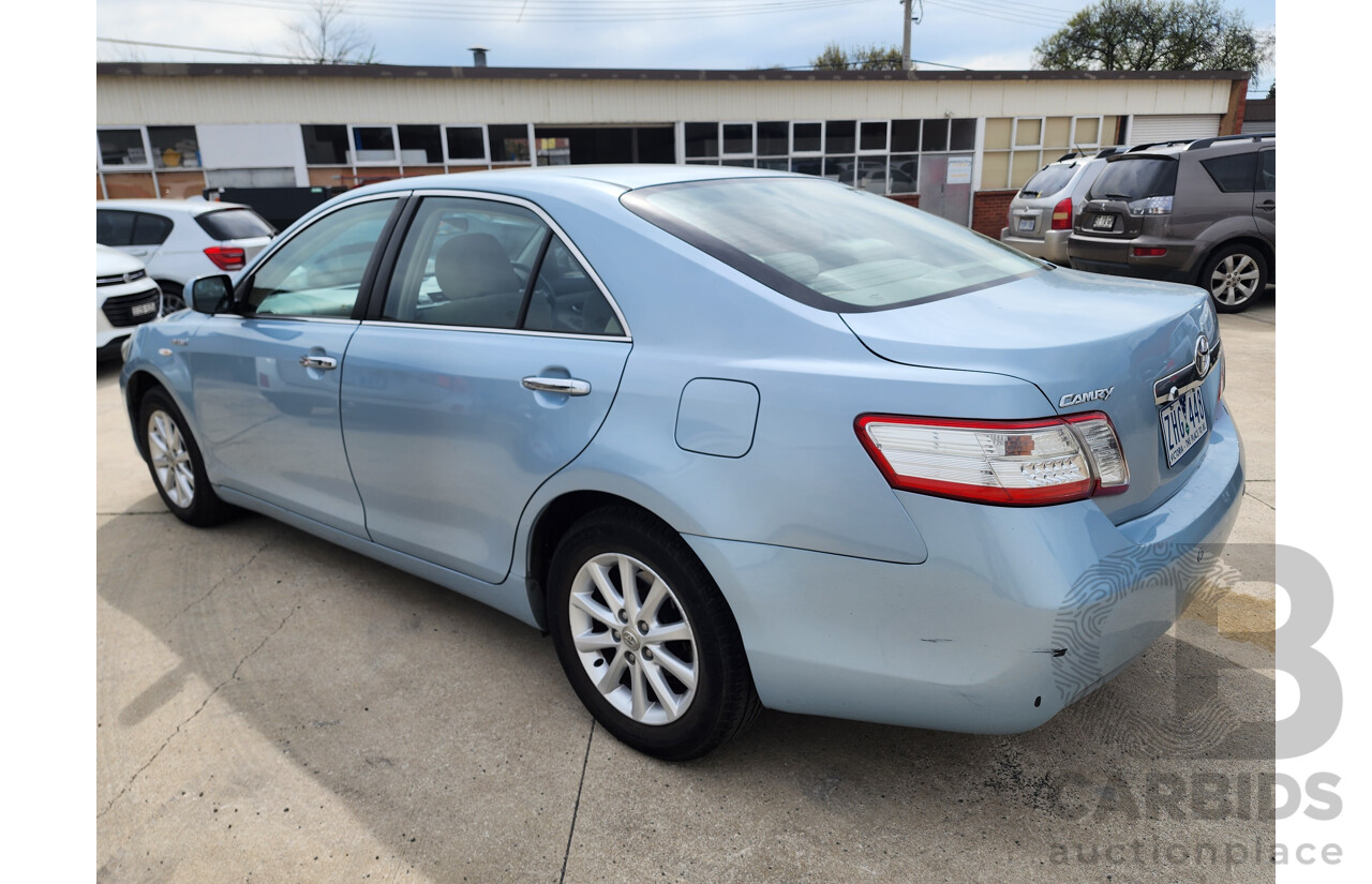 1/2010 Toyota Camry Hybrid AHV40R 4d Sedan Blue 2.4L