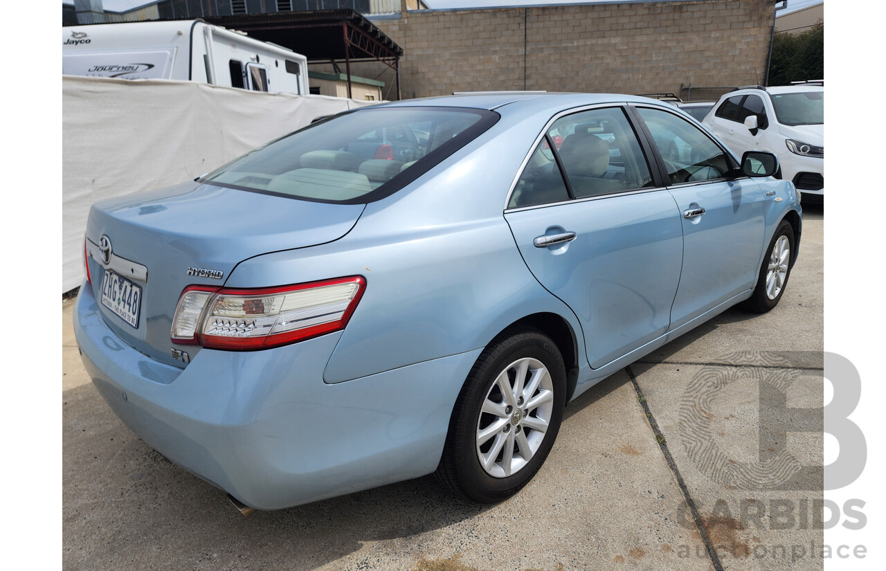 1/2010 Toyota Camry Hybrid AHV40R 4d Sedan Blue 2.4L