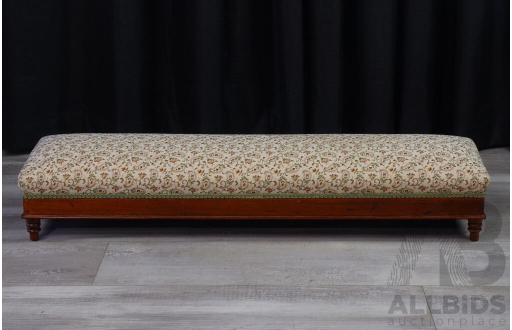 Late Edwardian Upholstered Church Kneeler